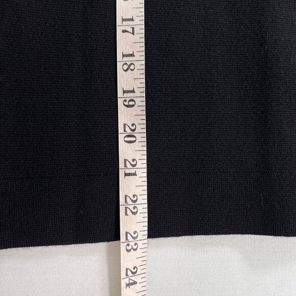 Sezane Bettany Cardigan Jacket Merino Wool in Black & Ecru Size Medium - Picture 12 of 12